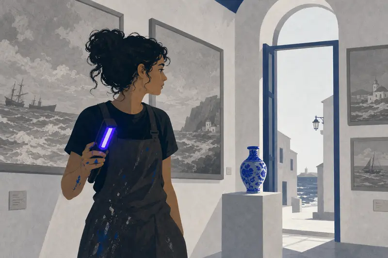 Cover illustration for A Morning Without Blue, B1 Spanish story