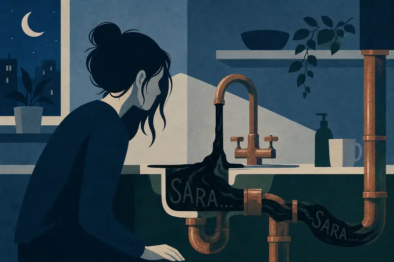 Cover illustration for The Name in the Pipes, A2 Spanish story