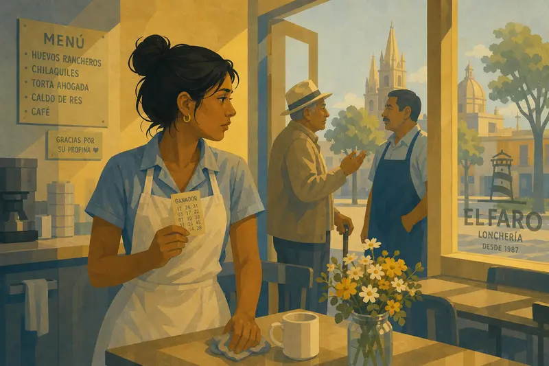 Cover illustration for Something of Her Own, A2 Spanish story