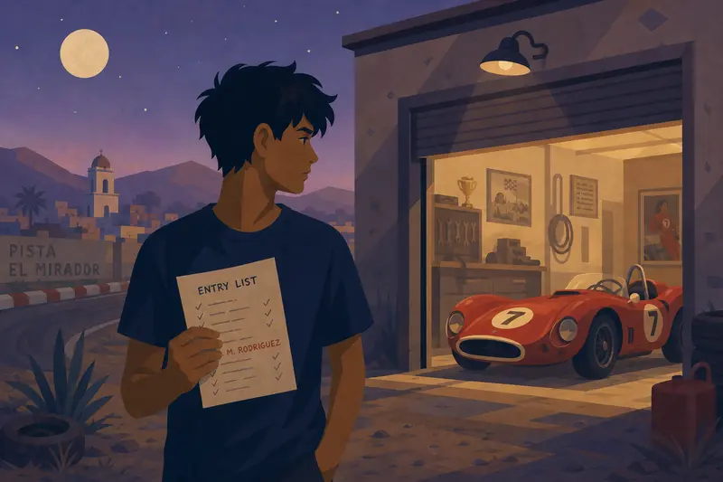 Cover illustration for The Name on the List, A2 Spanish story