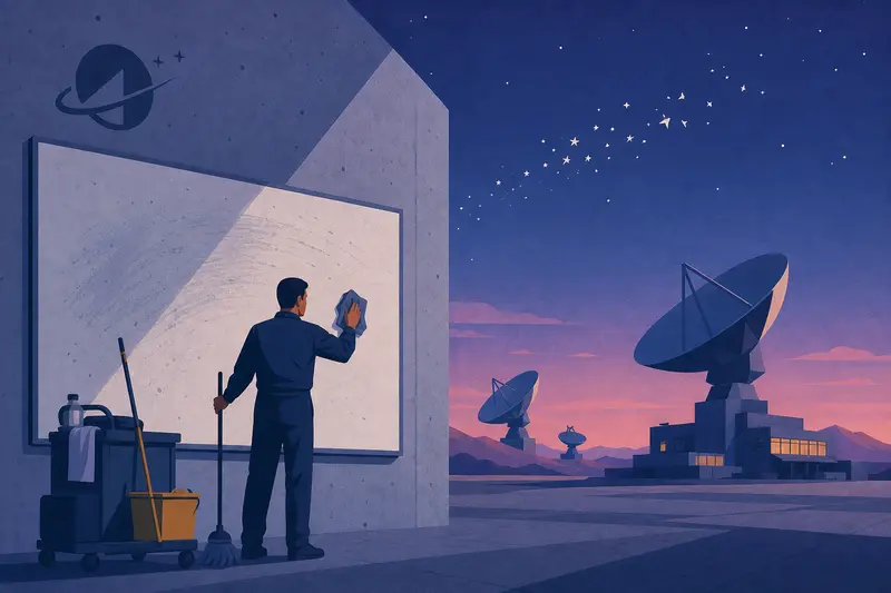 Cover illustration for The Man Who Erased the Stars, B2 Spanish story