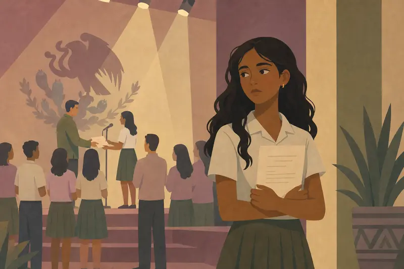 Cover illustration for Someone Else's Name, A2 Spanish story