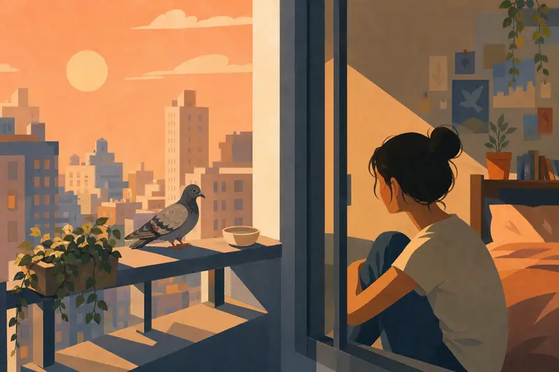 Cover illustration for The Hospital on the Twelfth Floor, A1 Spanish story