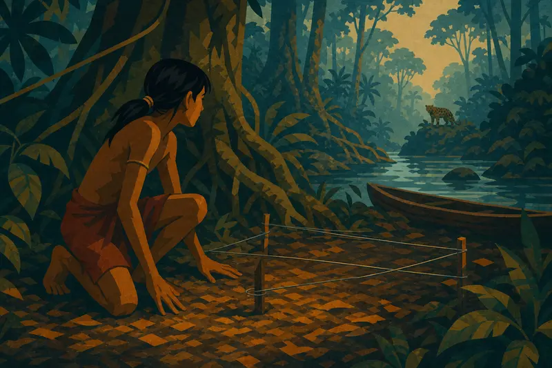 Cover illustration for The Orange Ribbons, C1 Spanish story