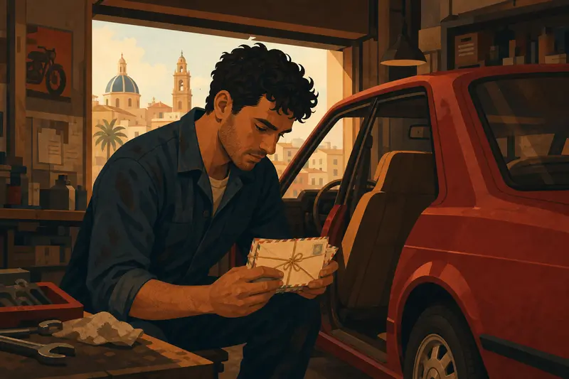 Cover illustration for Letters That Waited, A2 Spanish story