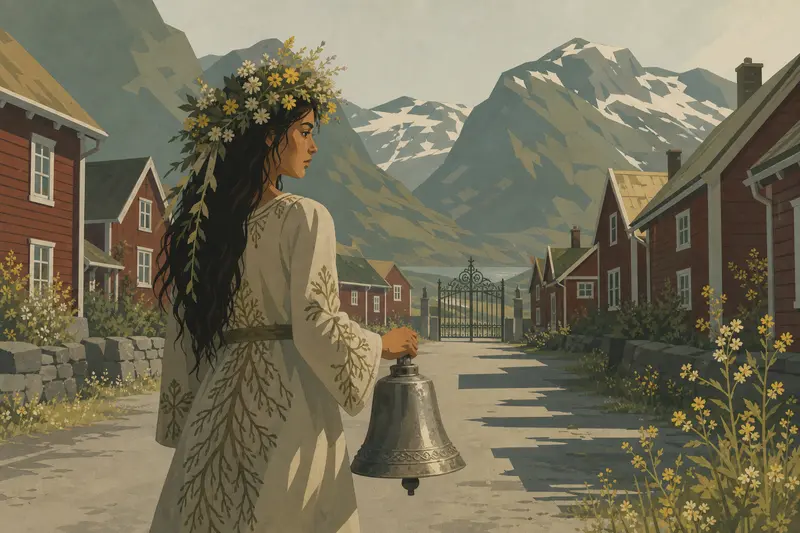 Cover illustration for The Bell That Wakes the Soil, B2 Spanish story