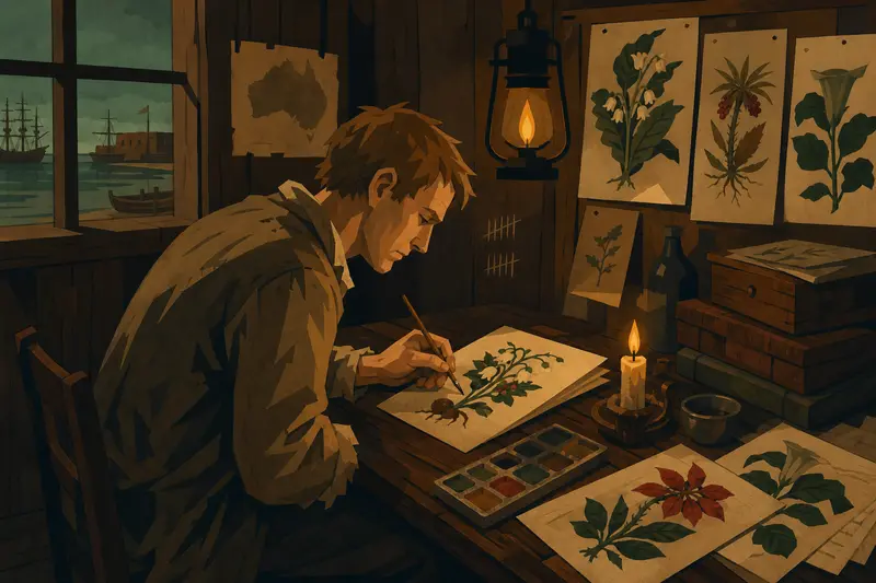 Cover illustration for The Impossible Herbarium, C1 Spanish story