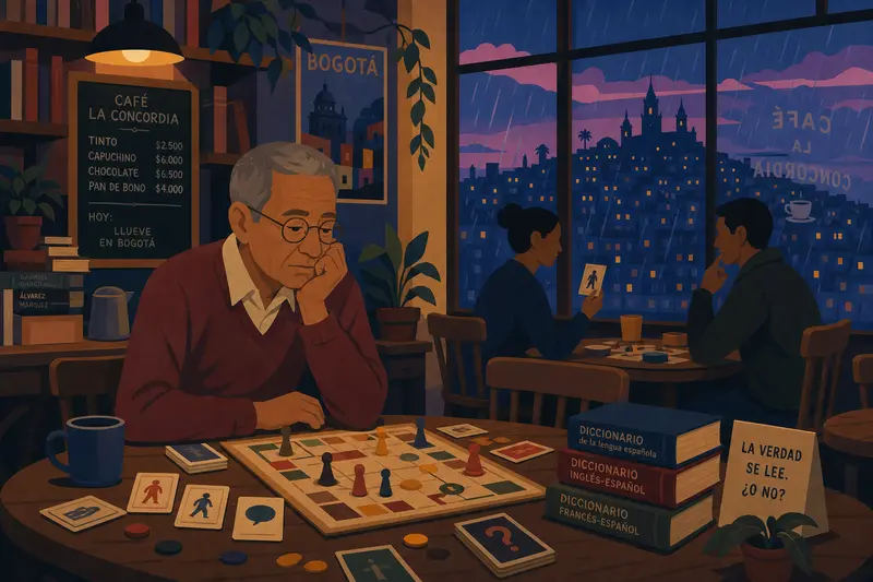 Cover illustration for Nothing to Read, B1 Spanish story
