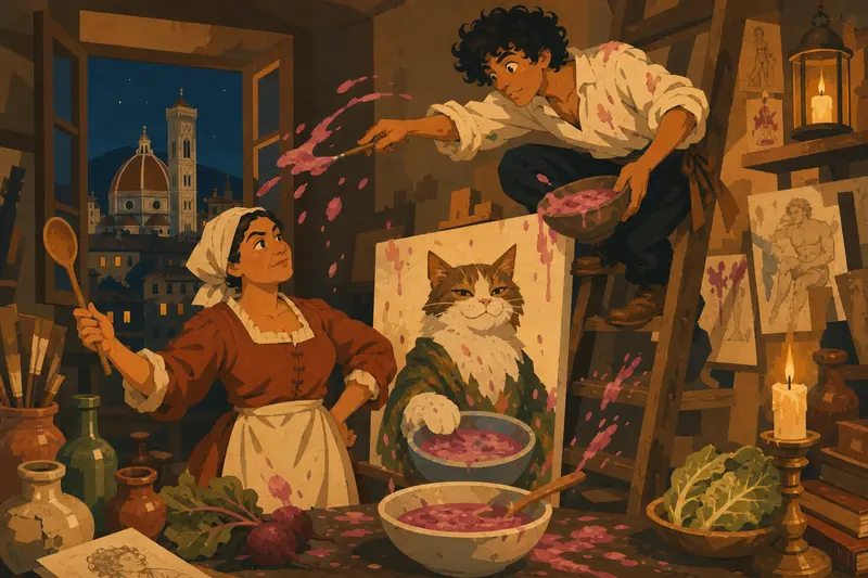 Cover illustration for A Recipe for Genius, B2 Spanish story