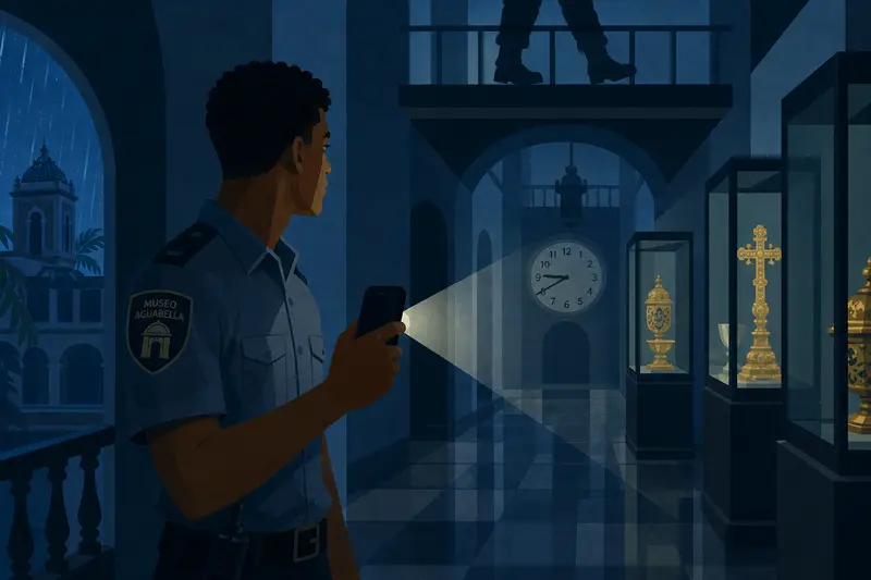 Cover illustration for Nine Forty Forever, A2 Spanish story