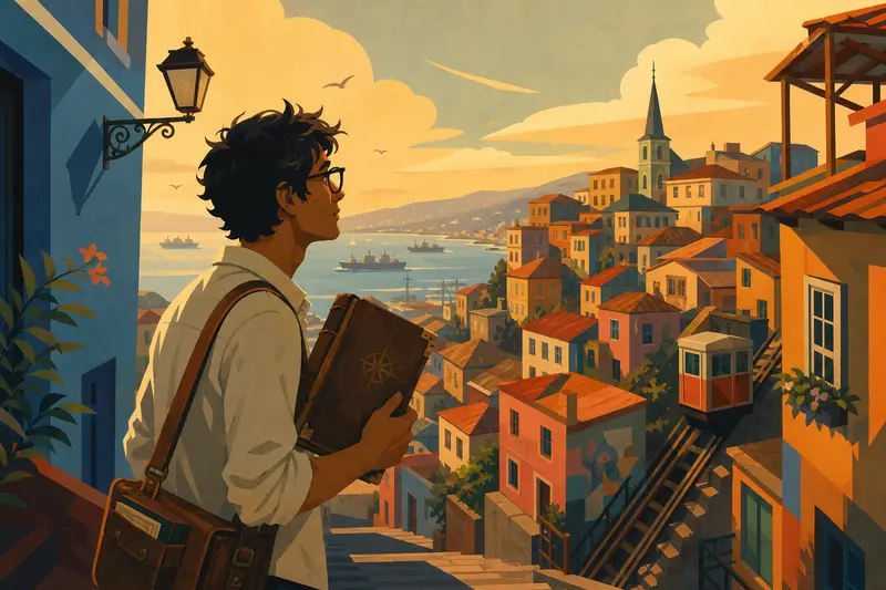 Cover illustration for The Atlas of Lost Places, B1 Spanish story