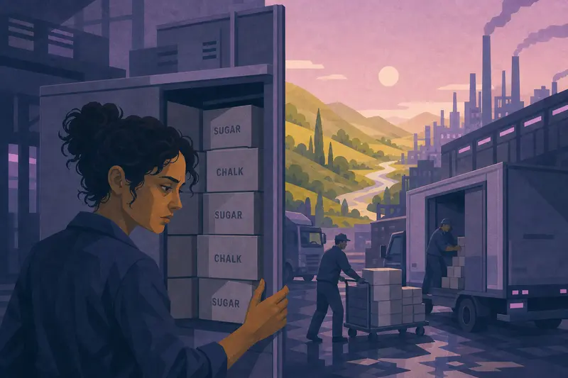 Cover illustration for Sugar and Chalk, B1 Spanish story