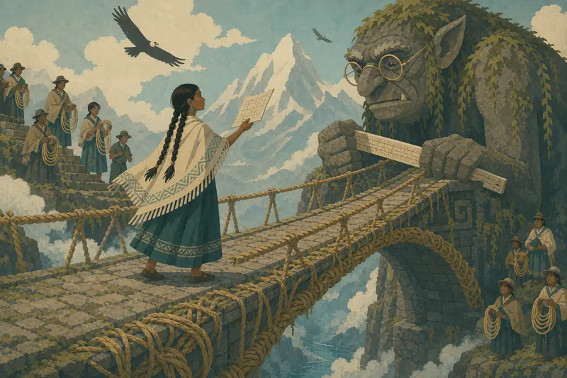 Cover illustration for The Hands That Hold the Weight, B2 Spanish story