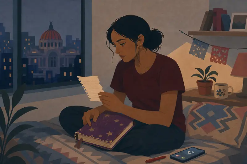 Cover illustration for The Torn Page, B2 Spanish story