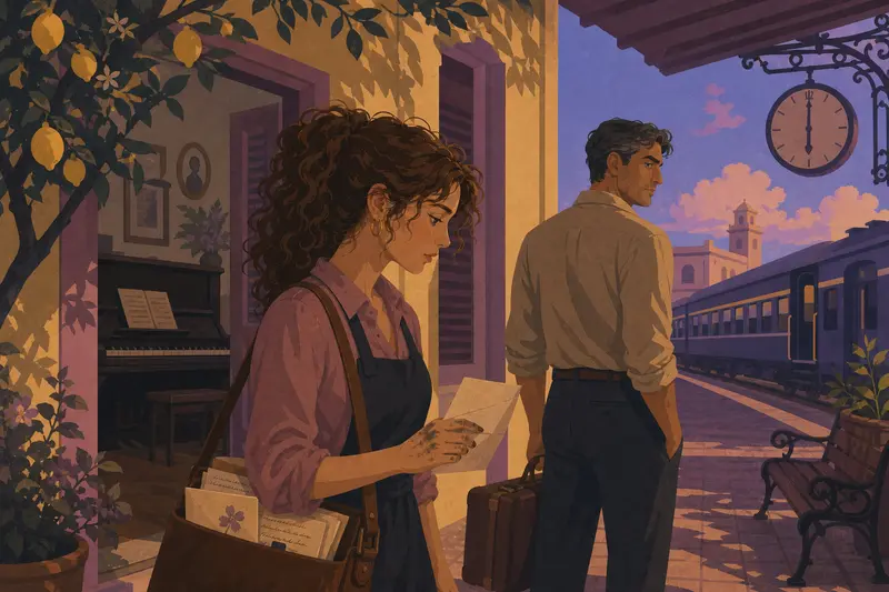 Cover illustration for Six O'Clock in Rosario, B2 Spanish story
