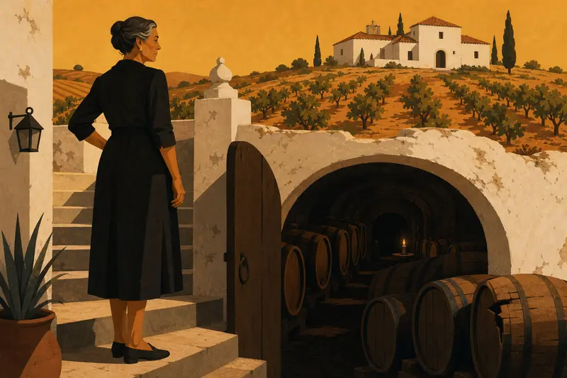Cover illustration for The Cracked Barrels, C1 Spanish story