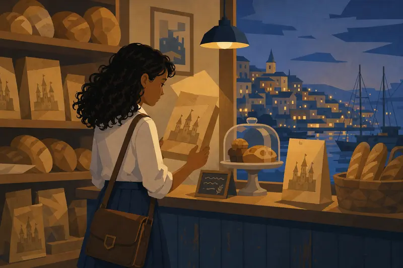 Cover illustration for The Castle on the Paper Bag, A1 Spanish story