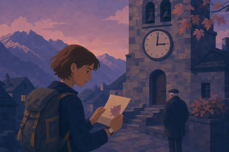 Cover illustration for One Minute Past Three, A1 Spanish story