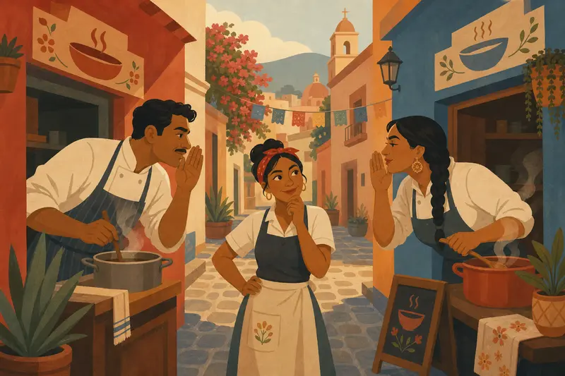 Cover illustration for The Tuesday Secret, A1 Spanish story
