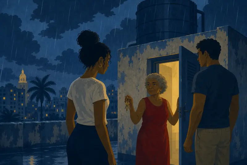 Cover illustration for The Key Reynaldo Never Knew, A0 Spanish story