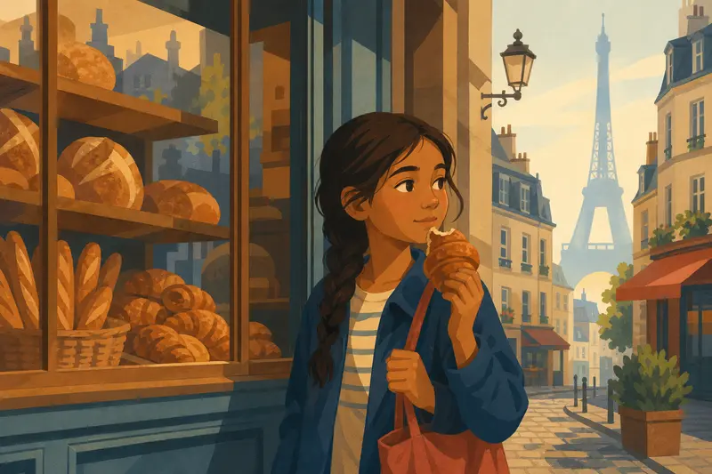 Cover illustration for The Bread From Home, A1 Spanish story