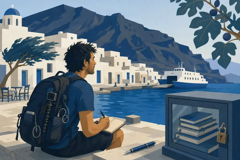 Cover illustration for Everyone Writes Here Eventually, B2 Spanish story