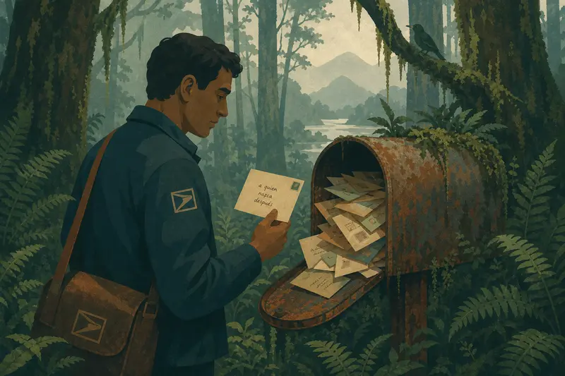 Cover illustration for Letters That Remember Forward, B2 Spanish story
