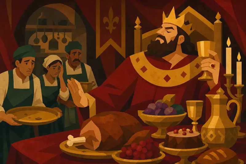 Cover illustration for The King Who Wants More, A1 Spanish story
