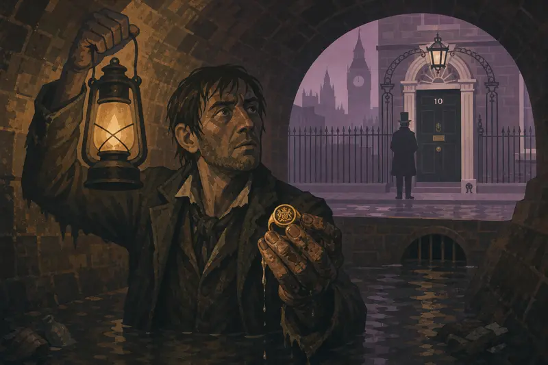 Cover illustration for The Cleanest Gold in London, B2 Spanish story