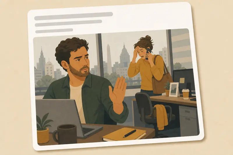 Cover illustration for AITJ for refusing to cover my 'work wife's' shift when she was hungover, which got her fired?, C1 Spanish story