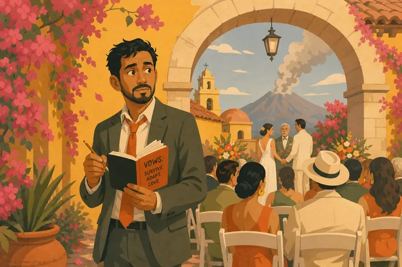 Cover illustration for Vows for the End of the World, C2 Spanish story