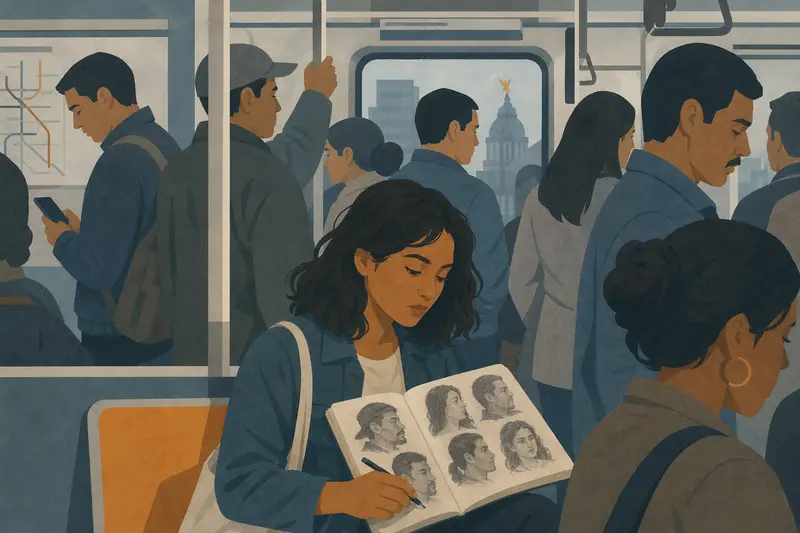 Cover illustration for The Charcoal Passengers, B2 Spanish story
