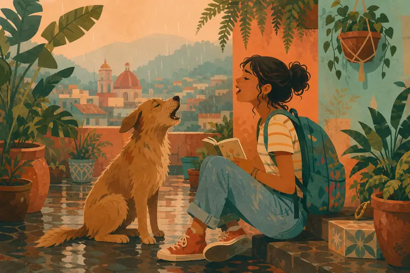 Cover illustration for The Song Only Mango Knew, B1 Spanish story