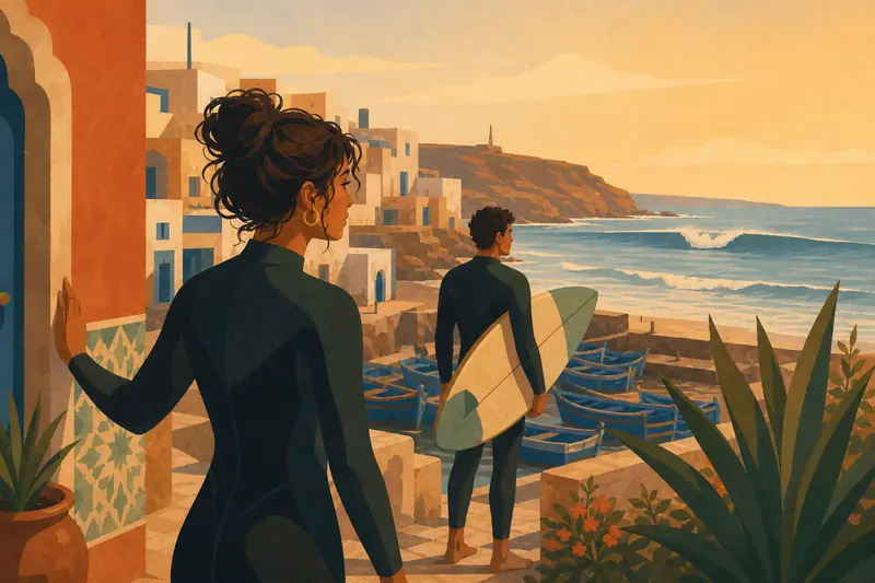 Cover illustration for Past the Point, B1 Spanish story