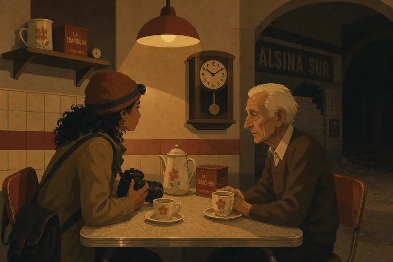 Cover illustration for The Last Pour, C1 Spanish story