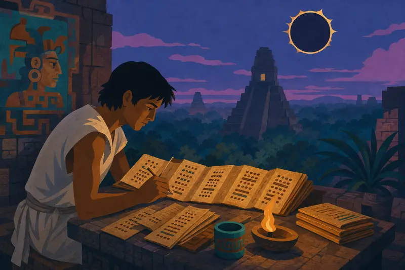 Cover illustration for The Poisoned Codex, C1 Spanish story