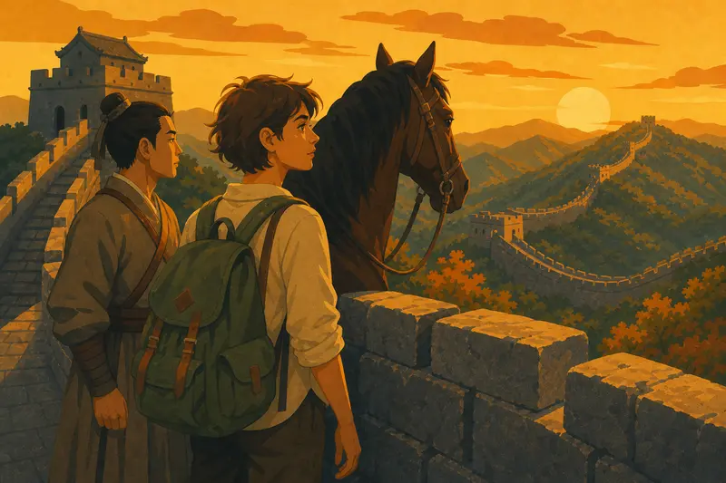 Cover illustration for Noa's Sunset, A2 Spanish story