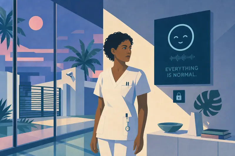 Cover illustration for Everything Is Normal, A2 Spanish story