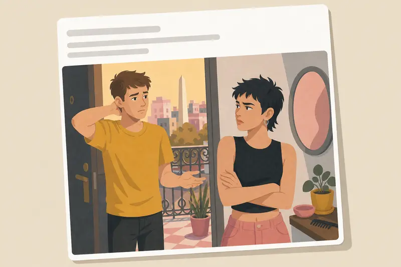 Cover illustration for AITJ for telling my friend she looks like a boy after her haircut?, A1 Spanish story