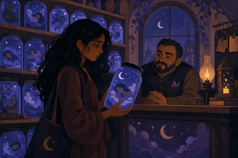 Cover illustration for The Dream Merchant's Bestsellers, B2 Spanish story