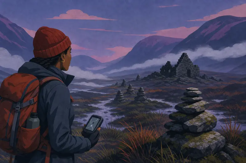 Cover illustration for The Stones That Lie, B1 Spanish story