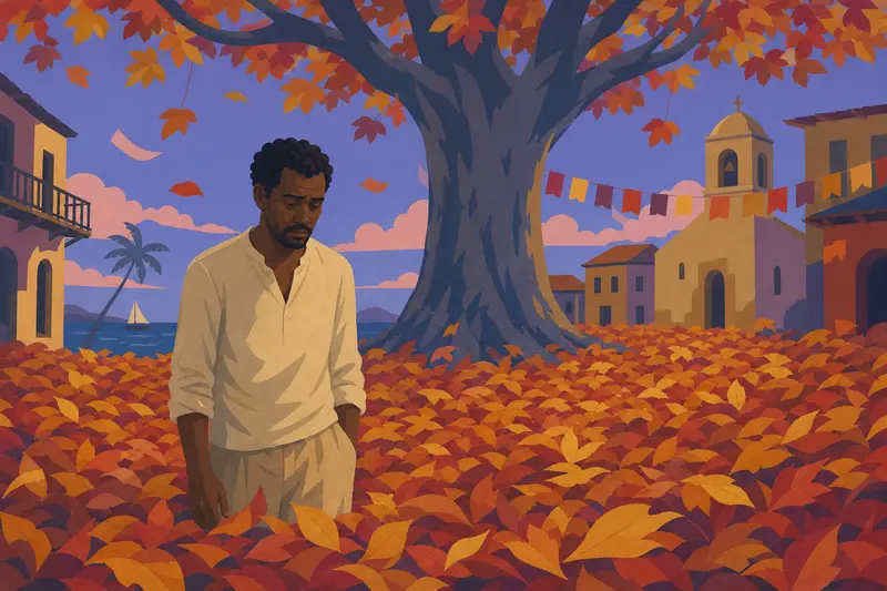 Cover illustration for The Minister Who Lost November, B2 Spanish story