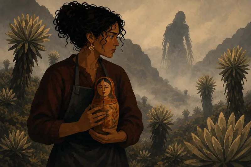 Cover illustration for The Debt of the Páramo, C1 Spanish story