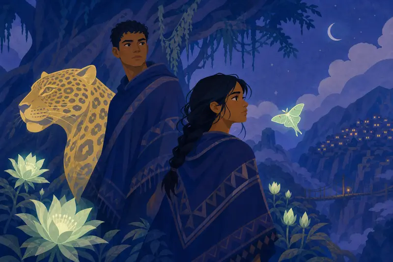 Cover illustration for What the Jaguar Takes, B2 Spanish story