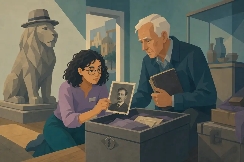 Cover illustration for The Face in the Photograph, A1 Spanish story