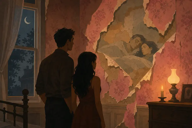 Cover illustration for The Mural Beneath, B2 Spanish story
