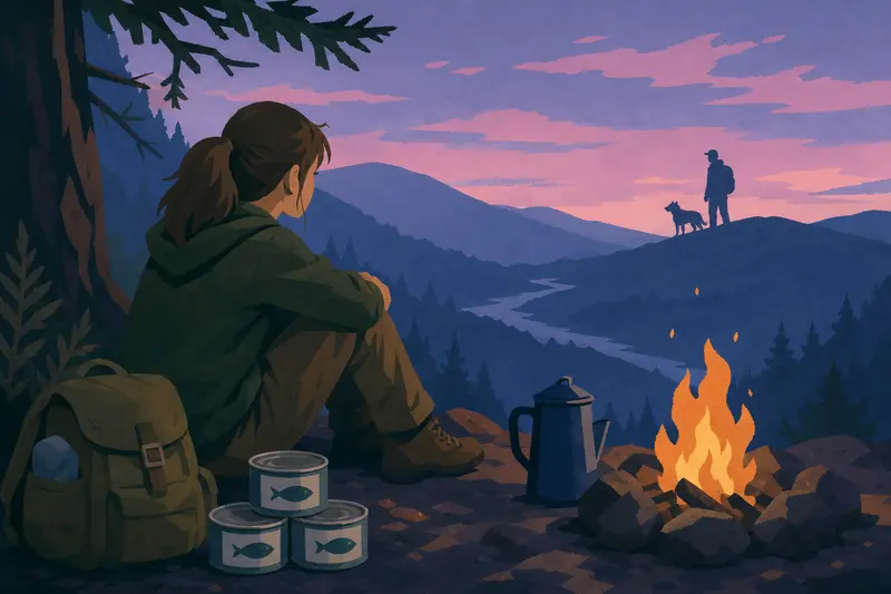 Cover illustration for Three Cans of Tuna, B2 Spanish story