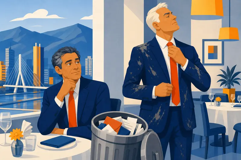 Cover illustration for Two Suits in the Sixth Row, B1 Spanish story