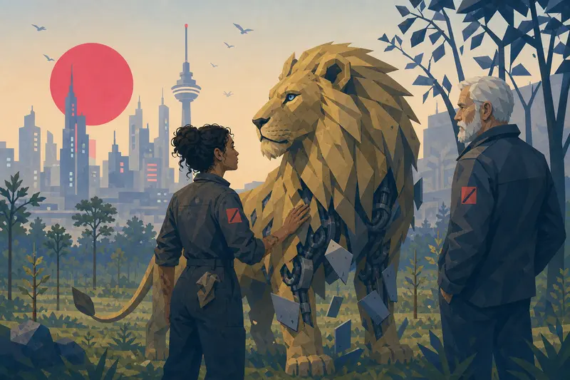 Cover illustration for The First Roar, B1 Spanish story
