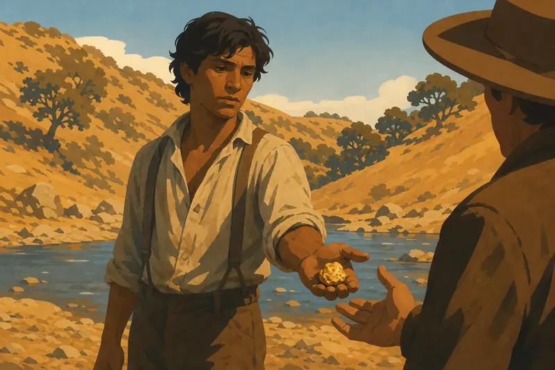 Cover illustration for Fool's Gold, A1 Spanish story